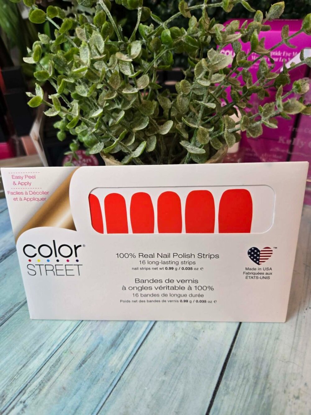 Color Street Neon Orange Press On Nail Design